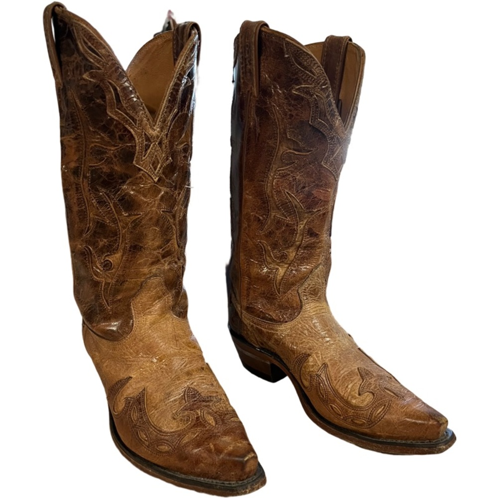 Boulet Western Boots Womens Cowboy Leather Puma Tan Puma Madera 2608 CANADA MADE